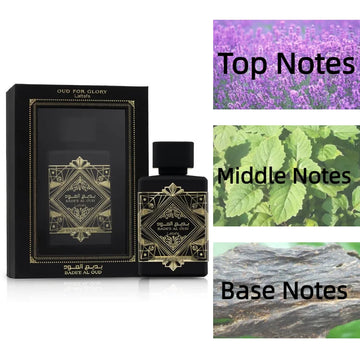 Badee Al Oud for Glory 100ML by Lattafa – Original Arabic Perfume, Long-Lasting Luxury Fragrance for Men & Women, Elegant and Charming Oud Scent