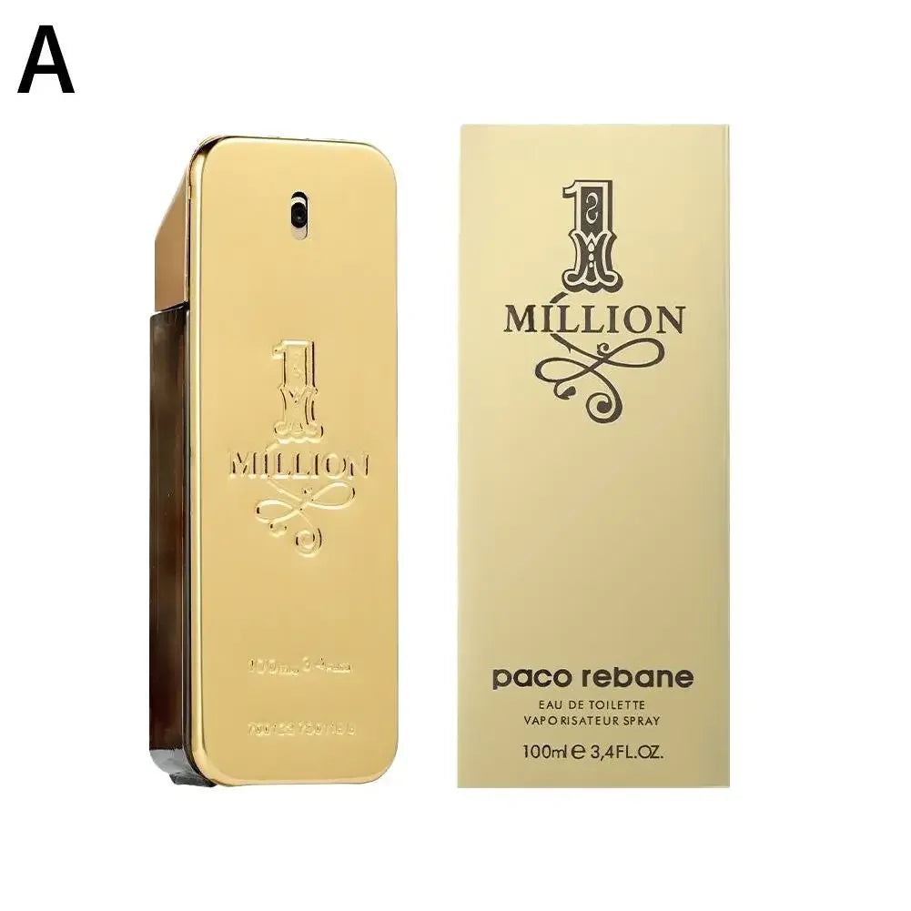 100ml Golden Million Perfume for Men – Long-Lasting Woody Fragrance | Gold Brick Extrait de Parfum Spray