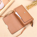 Leather Women's Handbag: Multifunctional Large Capacity Shoulder & Crossbody Bags, Fashionable Phone Purse for Ladies