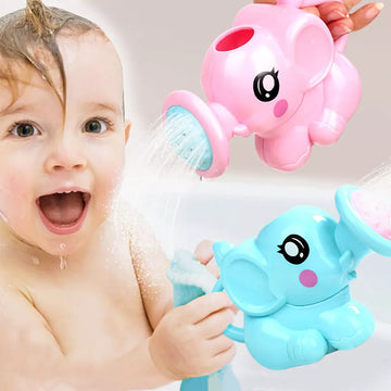 Kids' Elephant Watering Pot Bath Toy: Cartoon Plastic Kettle Bath Shower Tool. A Baby Bathroom Toy for Children, Perfect for Summer Bath Sprinkler Fun