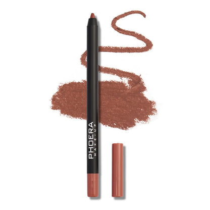12 Color Matte Brown Lip Liner - Waterproof, Long-Lasting, Moisturizing Sexy Lip Pencil for Women. Achieve a Natural Lipstick Look with this Lip Cosmetics Makeup.