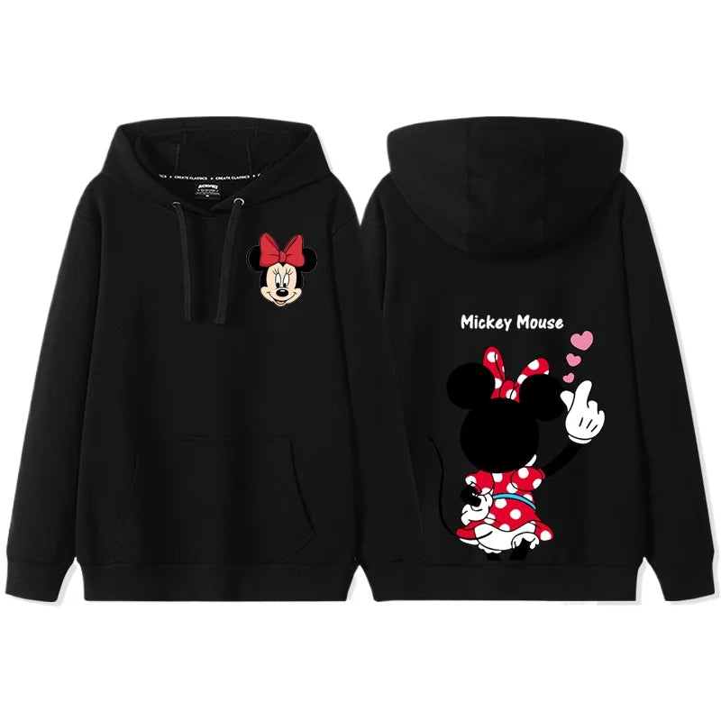 Anime Cartoon Disney Donald Duck & Daisy Duck Couple Hoodie - Women's Autumn/Winter Hooded Sweatshirt Coat