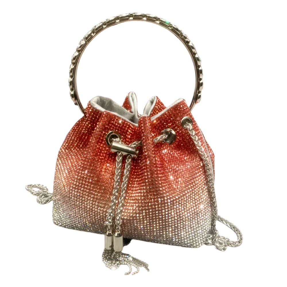 Luxury Rhinestone Handle Clutch Bag - Designer Crystal Evening Purse & Shoulder Bag