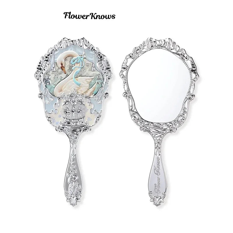 3 Exquisite Flower Hand-Holding Mirror