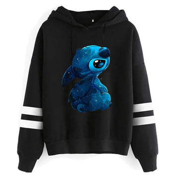 Y2K Christmas Sweatshirt - Funny Lilo & Stitch Disney Hoodie for Women, Cute Anime Manga Pullover