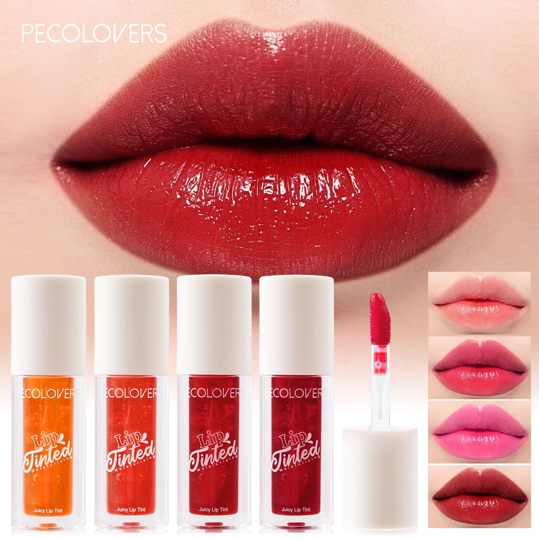 Lip Stain Waterproof Dual-use - Achieve a Natural Effect on Lips, Eyes, and Cheeks with this Liquid Lip Tint. Perfect for Beauty Lips, Cosmetics, and Lip Gloss.