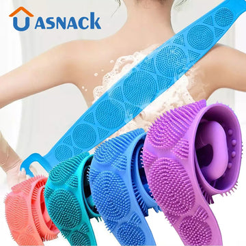 Body Silicone Brush: Scrub, Exfoliating Sponge Brush, Bathroom Shower Back Brush, Bath Scrub Clean Tool, Stain Removal Bath Belt.