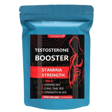 Natural Testosterone Booster Patches – Max Strength for Energy, Stamina & Endurance – With Maca, Shilajit – 30 Patches