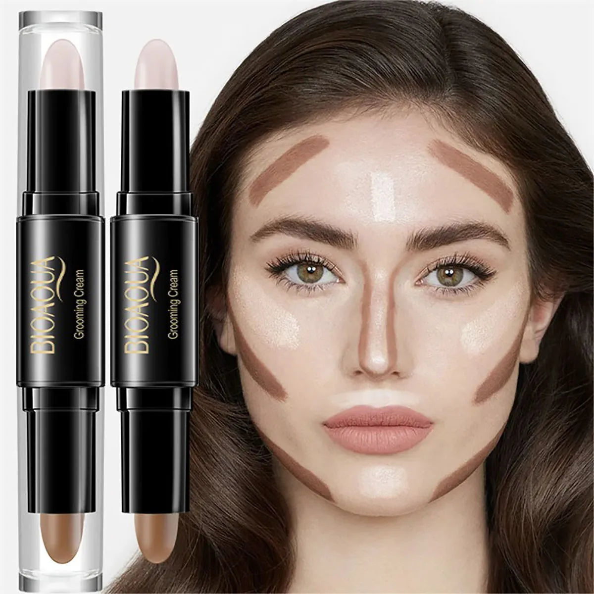 High-Quality Professional Makeup Base Foundation Cream for Face: Concealer, Contouring, and Bronzer - Beauty Women's Cosmetics