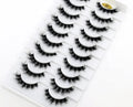 10 Pairs 3D Mink False Eyelashes Natural/Thick Eye Lashes  Fluffy Makeup Russian eyelahses Beauty Extension Reusable eyelashes