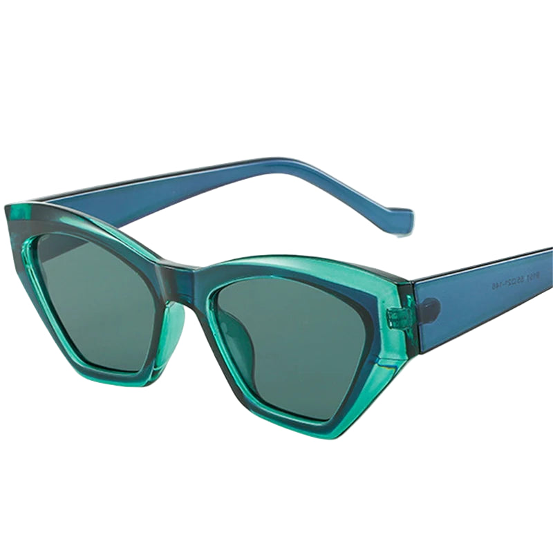 Fashion Polygon Sunglasses for Women & Men – Retro Double Color UV400 Luxury Shades