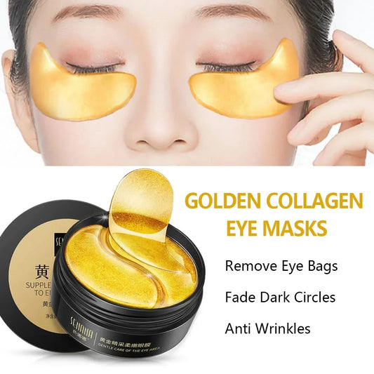 Anti-Aging Eye Mask to Remove Dark Circles - Collagen Eye Patches, a Korean Face Care Product.