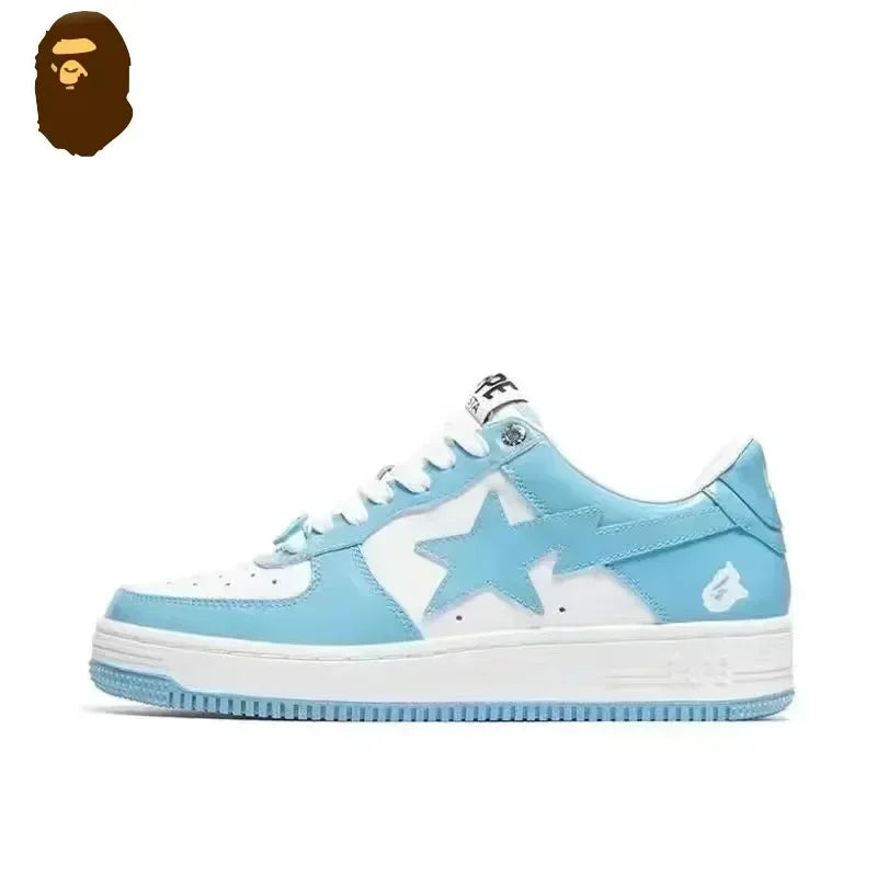 A BATHING APE Bapesta Low Unisex Sneakers – Breathable, Non-Slip BapeGoose Sports Shoes for Men & Women, Casual Outdoor Walking