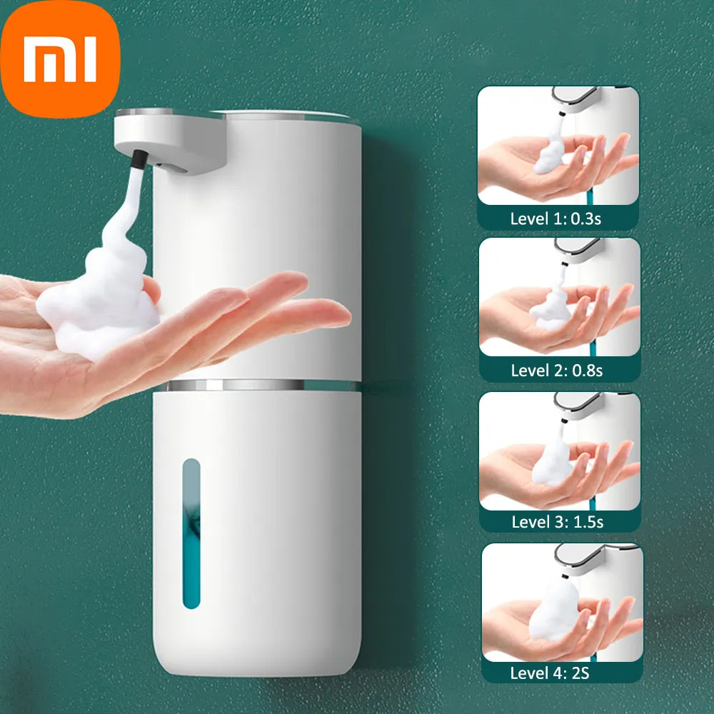 Automatic Foam Soap Dispenser: Smart Hand Washing Machine for Bathroom with USB Charging. White, High-Quality ABS Material.