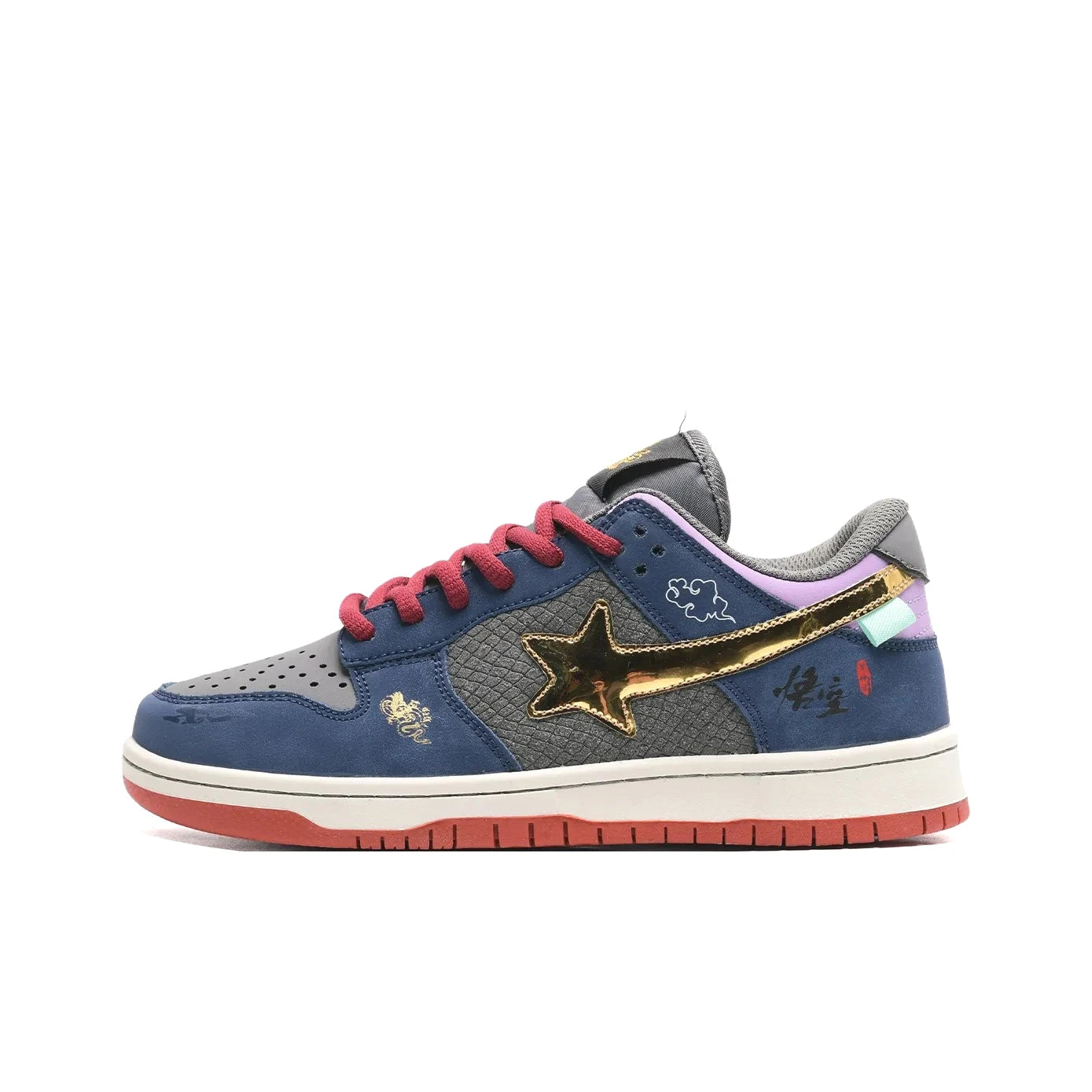 Unisex Retro Y2K Star Sneakers – Punk Streetwear, Skateboard, Tennis & Casual Shoes for Men & Women