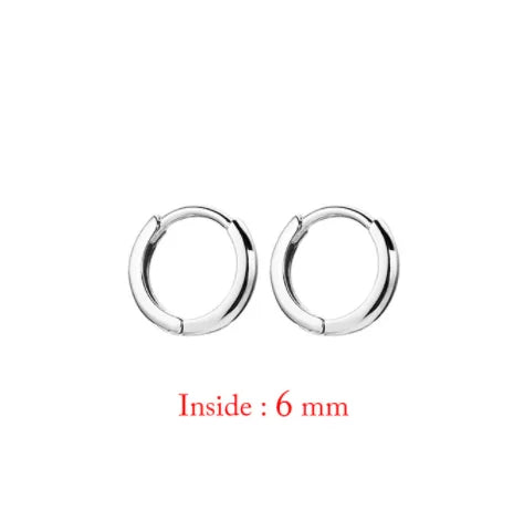 2PC Stainless Steel Little Huggies Hoop Earrings for Women: Tiny Crystal Zirconia Pendant Cartilage Earrings, Piercing Jewelry