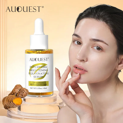 Dark Spot Serum with Hyaluronic Acid, Whitening Vitamin C, Face Serum with Turmeric, Collagen for Facial Skin Care Beauty.