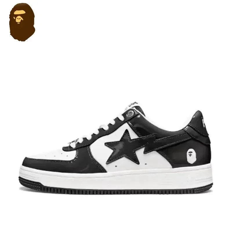 A BATHING APE Bapesta Low Unisex Sneakers – Breathable, Non-Slip BapeGoose Sports Shoes for Men & Women, Casual Outdoor Walking