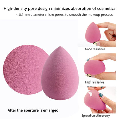 4/8pcs Makeup Sponge Blender Beauty Egg Cosmetic Puff - Soft Foundation Sponges, Powder Puff. Women's Makeup Accessories and Beauty Tools.