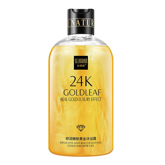 550ml 24K Gold Shower Gel: Deep cleansing, long-lasting fragrance, bath foam, liquid body wash, shampoo for moisturized and clean skin