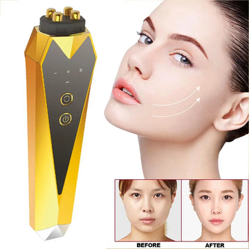 Radio Frequency Eye Massager | Wrinkle Removal EMS Beauty Device | Anti-Aging & Collagen Boosting Instrument for Skin Care