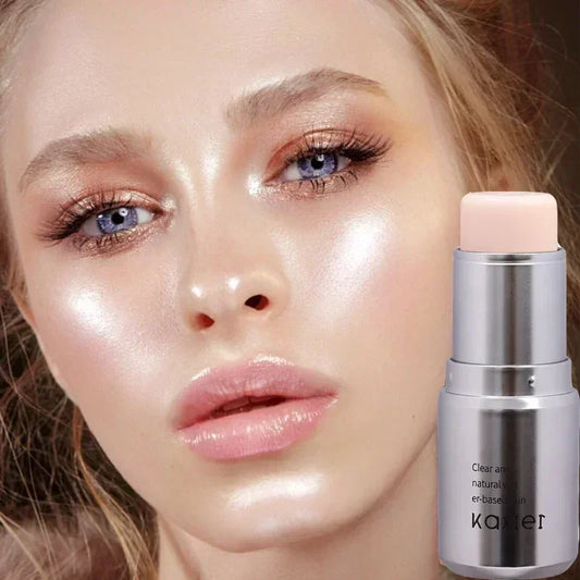 4 Colors Shimmer Water Light Highlighter Stick: Blush Stick for Face and Body, Illuminator Cosmetics for Face Contouring to Brighten Makeup.