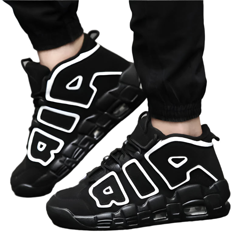 AIR Cushion High Top Basketball Sneakers – Men & Women’s Sports Shoes, Gym-Ready, Fashionable Tennis Shoes for Couples