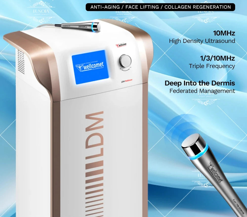 10MHz RF Ultrasonic Anti-Aging Machine – Professional Face Lifting & Wrinkle Removal Device for Collagen Regeneration