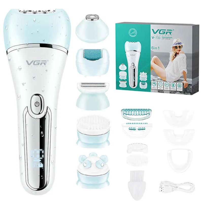 Electric Epilator for Women - Female Shaver for Legs, Body, Lips, Chin, Bikini Line, and Facial Hair Removal