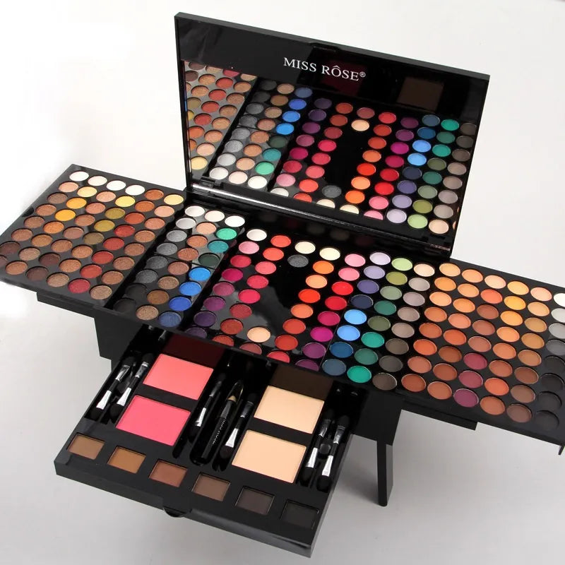 New 180 Colors Makeup Palette - Eyeshadow, Powder, Blush, Lipstick Cosmetics Kit with Eye Primer. Luminous Eyeshadow Palette Makeup Set.