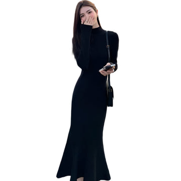 Elegant Women's Winter Sundress – Long Vintage Dress, Vestidos Para Mujer, Feminino Style for Special Occasions