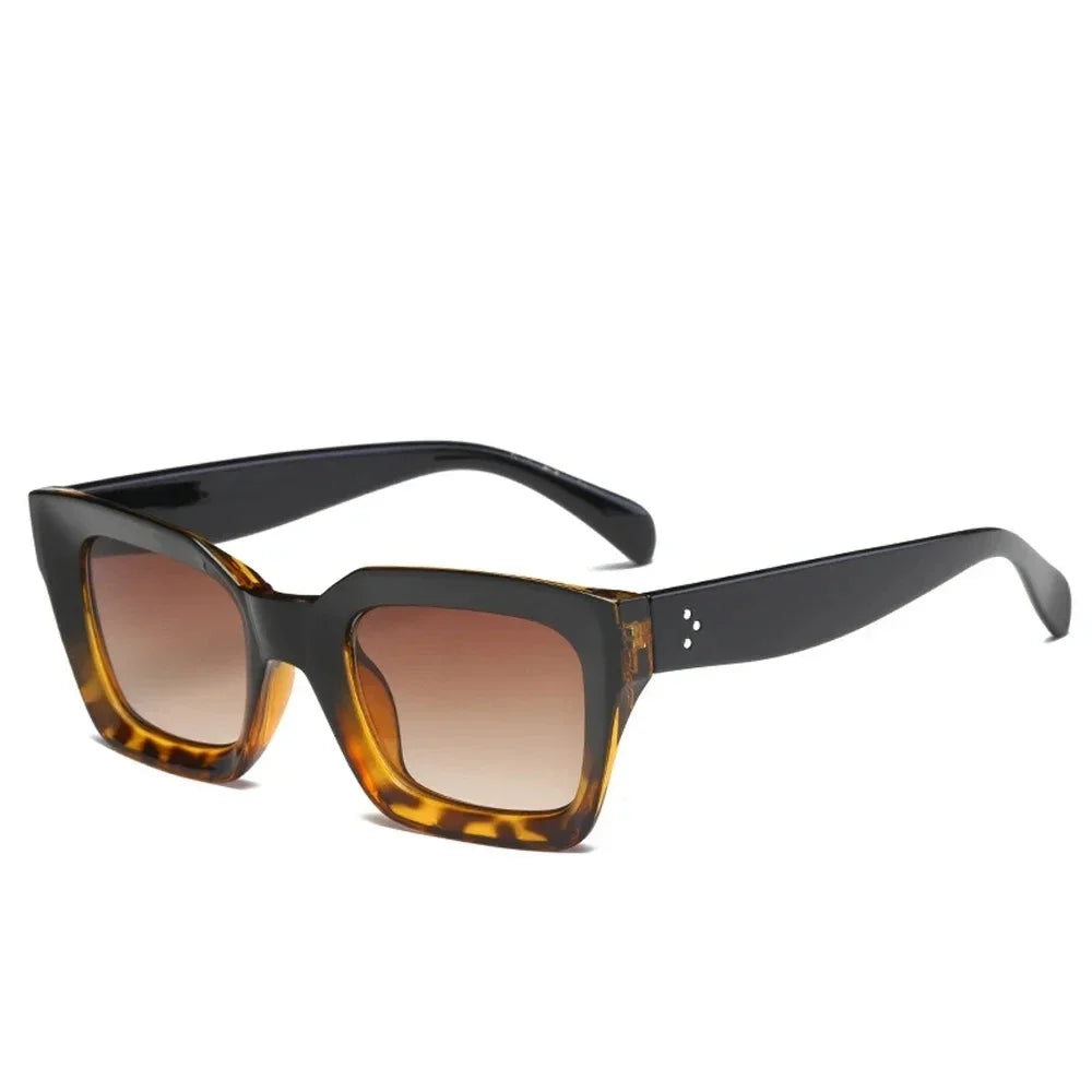 Vintage Square Cat Eye Sunglasses for Men – Retro UV400 Sun Glasses, Classic Designer Eyewear for Daily & Outdoor Wear