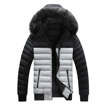 Men's Winter Parka Jacket – Thickened, Heat-Retaining Hooded Coat with Detachable Hat, Windproof and Warm High-Quality Cotton Outerwear