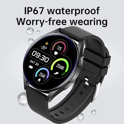 Smartwatch: HD Full Touch, Blood Pressure and Blood Oxygen Monitoring, Bluetooth Call, Sports Smartwatch for Men and Women, Compatible with Android and iOS
