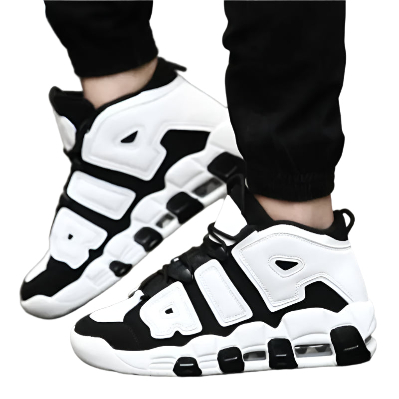 AIR Cushion High Top Basketball Sneakers – Men & Women’s Sports Shoes, Gym-Ready, Fashionable Tennis Shoes for Couples