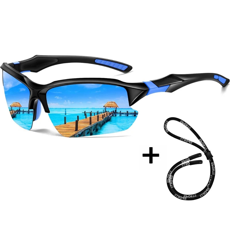Men’s Sports Polarized Sunglasses – UV400 Protection Outdoor Goggles for Cycling, Running & Fishing, Lightweight Sun Glasses