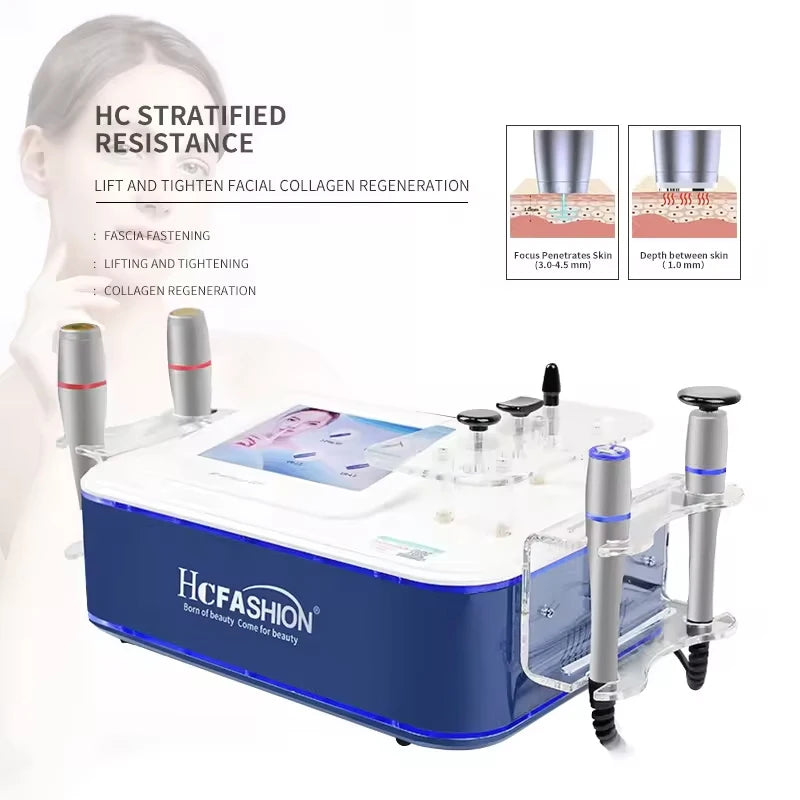 Ultrasonic RF Anti-Aging Device | Layered Resistance Skin Repair & Collagen Regeneration for Face Lifting & Firming