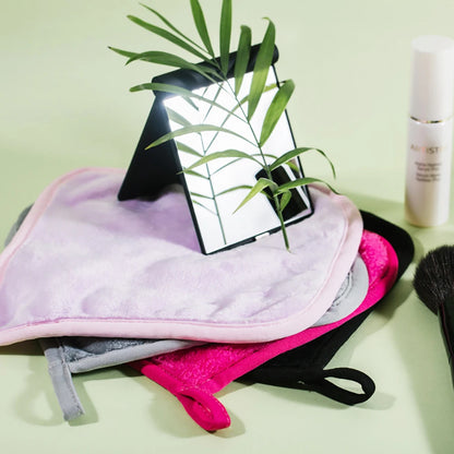 Reusable Makeup Remover Pads - Cotton Pads, Makeup Eraser, Microfiber Facial Towel, Face Cleaner, Cleaning Wipes - Skincare Beauty Tools