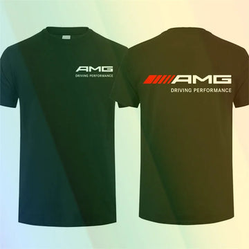 2024 Men’s Oversized AMG Car Graphic T-Shirt – Casual, Breathable Sports Streetwear, S-3XL