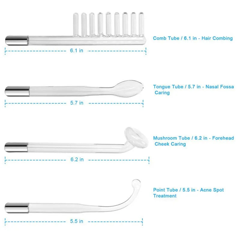 Portable Handheld High-Frequency Skin Therapy Wand Machine for Acne Treatment Skin Tightening Wrinkle Reducing