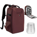 Secure Camera Backpack Waterproof Large Capacity Travel Photography Bag on a White Background