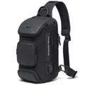 Stylish Anti-Theft Crossbody Bag Waterproof Men’s Sling Pack on a white background