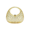 Transparent Yellow Clutch Chic Women’s Evening Handbag on a white background