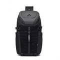 Travel Ready Men’s Chest Bag Waterproof Anti-Theft USB Sling on a white background