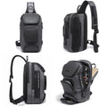 Waterproof Anti-Theft Crossbody Bag Stylish Men’s Messenger Pack Display on a White Background