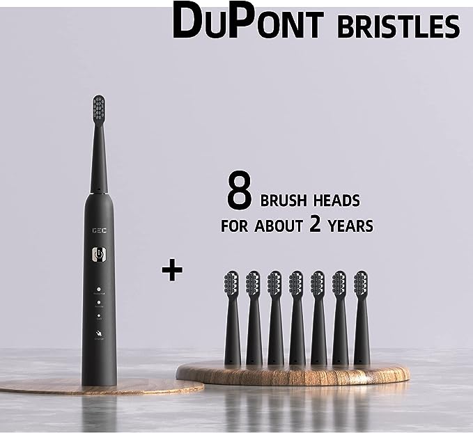 Toothbrush Add Electric Toothbrush for Adults, 8 Brush Heads Toothbrush with 40,000 V
