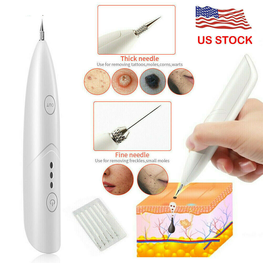 Ion Laser Freckle, Skin Mole, Dark Spot Remover Face Wart Tag Tattoo Removal Pen.