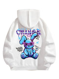 cartoon rabbit hooded sweater, women's fashion hoodie, creative letter print hoodie, casual pullover for women, high street style hoodie, drawstring sweater for women, trendy hooded sweater, stylish cartoon hoodie, rabbit print sweatshirt, women's casual sweater, graphic letter hoodie, cute rabbit hoodie, women's pullover sweater, casual winter hoodie, streetwear hooded sweater, women's drawstring hoodie, fashionable hoodies for women, trendy women's sweatshirt, printed hoodie for women, rabbit-themed cloth