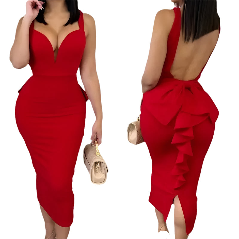elegant evening dress, sexy backless dress, women's party dress, ruffle patchwork dress, spaghetti strap dress, v-neck evening dress, slim fit dress, women's formal dress, cocktail party dress, women's summer dress, backless ruffle dress, patchwork party dress, evening gown for women, slim fit evening dress, women's dinner dress, elegant formal dress, sexy cocktail dress, women's elegant gown, spaghetti strap mini dress, backless formal dress, women's fashion dress, women's slim fit party dress,