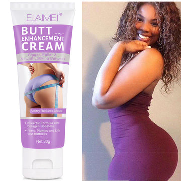 Breast and Butt Enhancer: Elasticity, Chest and Hip Enhancement, Skin Firming, and Lifting Cream. Busty and Sexy Body Massage Care Creams.